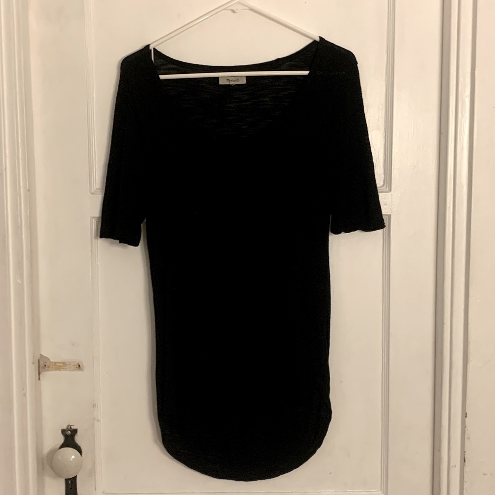 Madewell viscose tee in black, size S
